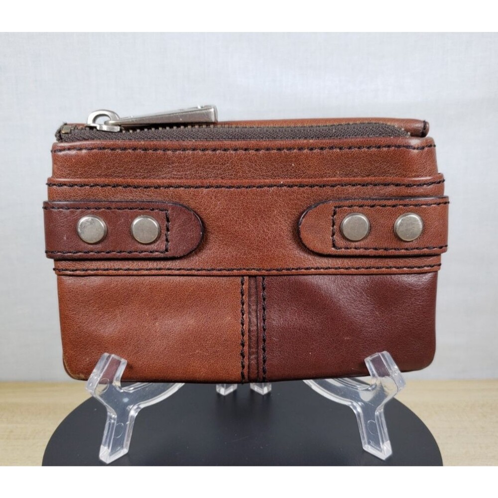 Vintage Fossil Fifty Four Women’s Light Brown Leather Classic Wallet #GL1006C